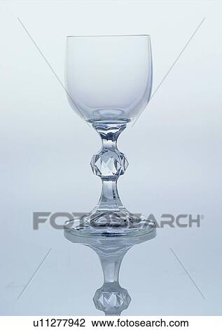 Stock Image - reflection, tableware, wine glass, glass. Fotosearch