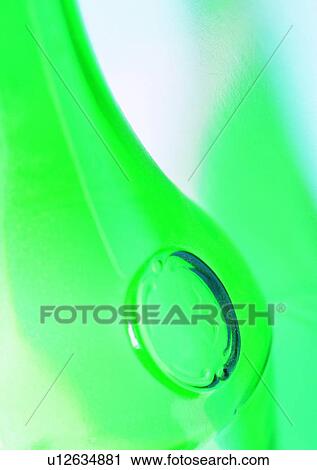 Stock Image - tableware, bottle, close-up, green, glass. Fotosearch