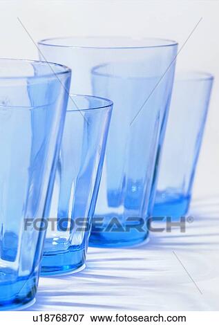 water glass, glass, shadow, blue, tableware View Large Photo Image Stock Photo - water glass, glass, shadow, blue, tableware. Fotosearch