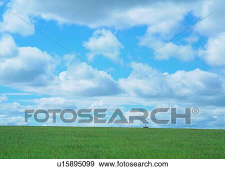 Cloud, Day, Field, Grassy, Greenery View Large Photo Image Stock Photo - Cloud, Day, Field, Grassy, Greenery. Fotosearch