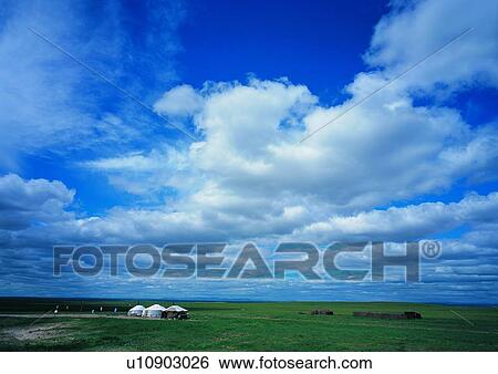 Growth, Greenery, Bale, Landscape, Nature, Sky View Large Photo Image Stock Photograph - Growth, Greenery, Bale, Landscape, Nature, Sky. Fotosearch