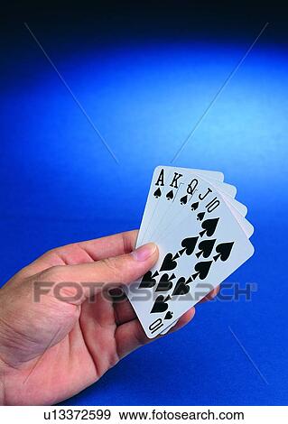 hand, card, spade, straight, playing, thumb View Large Photo Image Stock Photo - hand, card, spade, straight, playing, thumb. Fotosearch