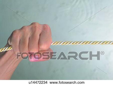 Picture - hand, finger, knuckle, rope, thumb. Fotosearch