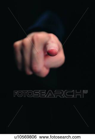 Stock Photograph - hand, finger, ponting. Fotosearch