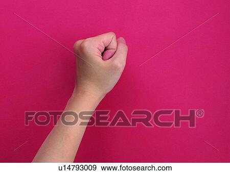 Stock Photo - hand, fist, thumb, knuckle. Fotosearch