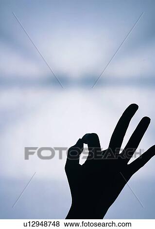 hand, okay, silhouette, fingers View Large Photo Image Stock Photo - hand, okay, silhouette, fingers. Fotosearch