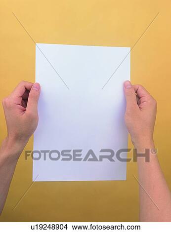 hand, paper, sheet, finger, thumb View Large Photo Image Picture - hand, paper, sheet, finger, thumb. Fotosearch
