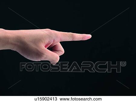 Stock Image - hand, pointing, finger, index. Fotosearch