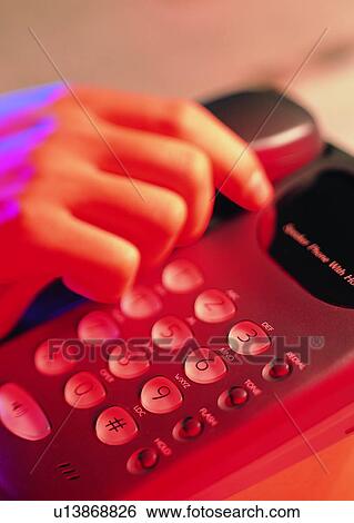 hand, telephone, answering, disconnecting, button, keypad View Large Photo Image Stock Photograph - hand, telephone, answering, disconnecting, button, keypad. Fotosearch