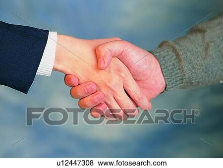 Stock Photo - handshake, business, deal, cuff, hand, agreement. Fotosearch