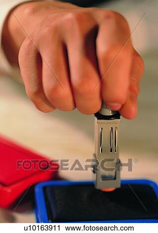 stamp pad, seal, stamping, finger, hand View Large Photo Image Stock Image - stamp pad, seal, stamping, finger, hand. Fotosearch