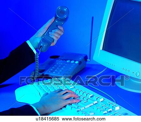 computer, object, telephone, indoor, light, business, working View Large Photo Image Stock Photography - computer, object, telephone, indoor, light, business, working. Fotosearch