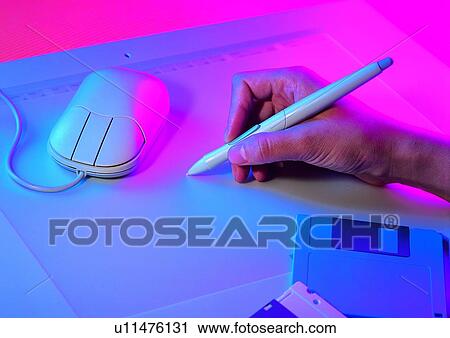 Stock Image - indoor, light, shadow, hand, action, object. Fotosearch