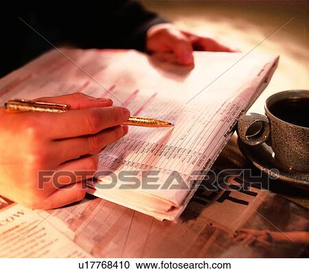 Stock Image - indoor, light, shadow, hand, action, object. Fotosearch