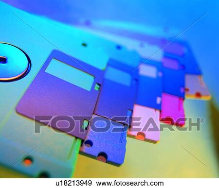 Stock Photo - office, floppy disk, storage. Fotosearch