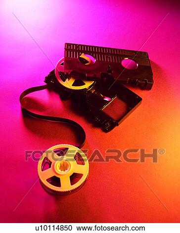 Stock Image - office, video, record, video tape. Fotosearch