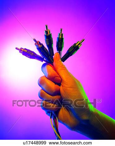 Stock Photo - office, wire, hand. Fotosearch