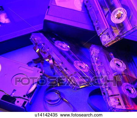 Stock Photography - tape, video tape, record, music, cassette. Fotosearch