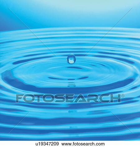 Stock Photo - wavelet, design, ripple, drops, water, background. Fotosearch