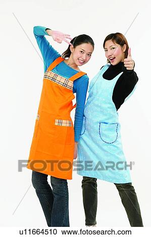Brown Hair, Agreement, Body Language, Asian Ethnicity, Apron, Adults Only View Large Photo Image Stock Image - Brown Hair, Agreement, Body Language, Asian Ethnicity, Apron, Adults Only. Fotosearch