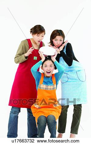 Brown Hair, Apron, Body Language, Bending, Asian Ethnicity, Adults Only View Large Photo Image Stock Image - Brown Hair, Apron, Body Language, Bending, Asian Ethnicity, Adults Only. Fotosearch