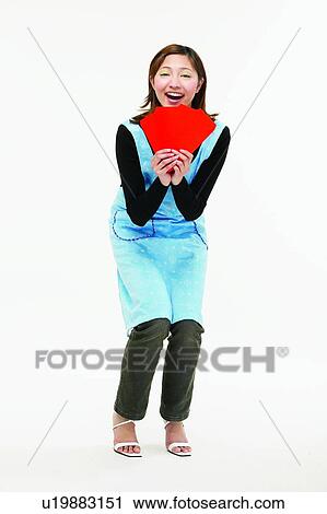 Casual Clothing, Asian Ethnicity, Brown Hair, Body Language, Bending, Apron View Large Photo Image Stock Image - Casual Clothing, Asian Ethnicity, Brown Hair, Body Language, Bending, Apron. Fotosearch