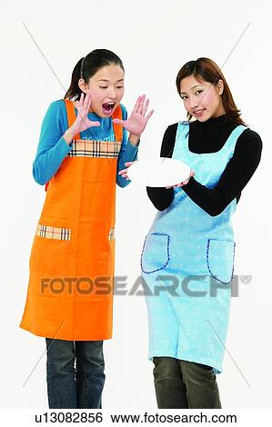 Clipping Path, Brown Hair, Jeans, Japanese Ethnicity, Housewife Body Language, Mouth Open View Large Photo Image Stock Photograph - Clipping Path, Brown Hair, Jeans, Japanese Ethnicity, Housewife Body Language, Mouth Open. Fotosearch