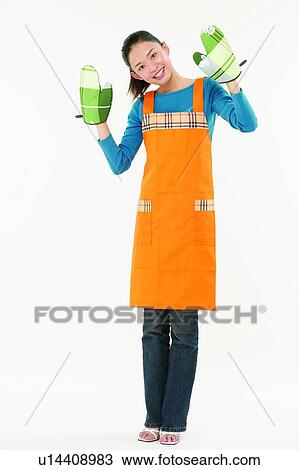 Cut Out, Brown Hair, Indoor, Apron, Jeans, Young Adult View Large Photo Image Stock Image - Cut Out, Brown Hair, Indoor, Apron, Jeans, Young Adult. Fotosearch