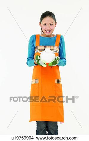 Picture - Food And Drink, White Background, Asian Ethnicity, Close-Up, Happiness. Fotosearch