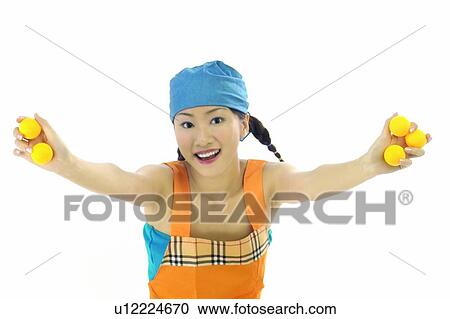 Stock Image - Looking At Camera, Indoor, Cut Out, Lifestyles. Fotosearch