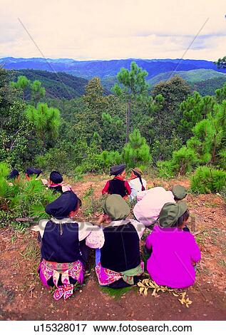 group, woman, female, kneel, talk, chat, mountian View Large Photo Image Stock Photo - group, woman, female, kneel, talk, chat, mountian. Fotosearch