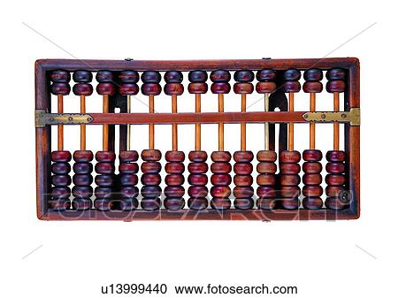 Stock Image - antique, tradition, Chinese, abacus, object, Asia. Fotosearch