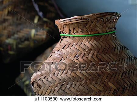 Stock Image - Basket, Close-Up, Container, Focus On Foreground. Fotosearch