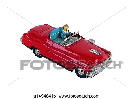 Stock Photography - driver, toy, antique, model, car, object. Fotosearch