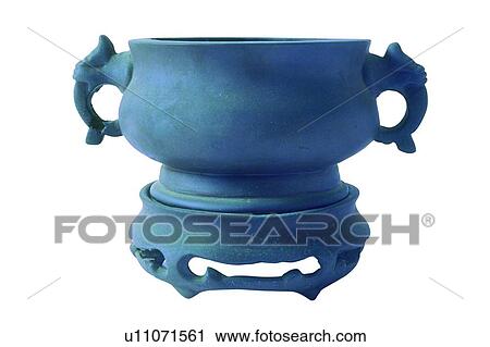 Stock Image - object, antique, Asia, Chinese, tradition, container. Fotosearch