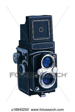 Stock Image - object, antique, camera. Fotosearch