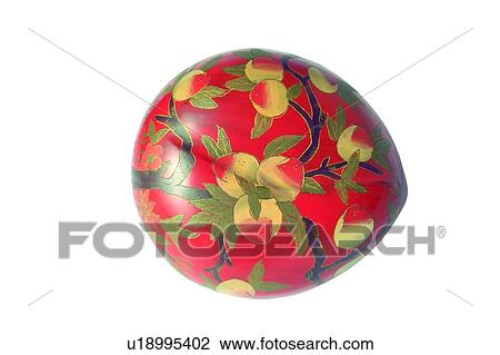 Stock Image - object, antique, tradition, lid, pattern. Fotosearch