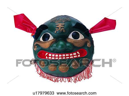 Stock Image - tale, beast, object, Asia, mask, antique. Fotosearch