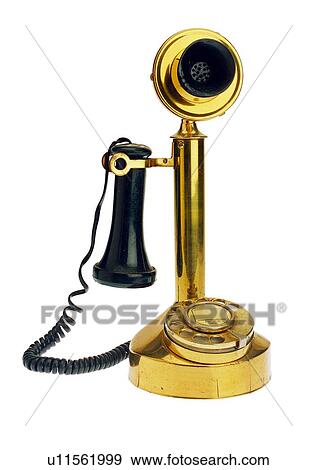 Stock Photo - telephone, antique, object, communication. Fotosearch