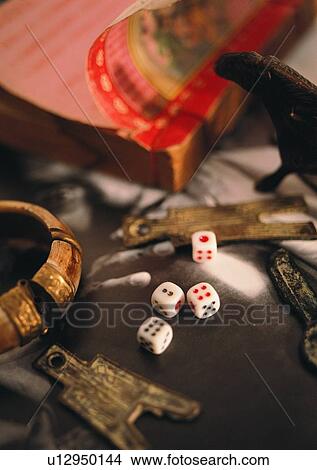 Picture - Time, Metallic, Dice, Sunlight. Fotosearch