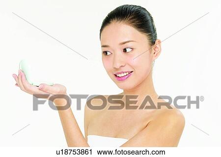 Close-Up, White Background, Beauty, Indoor, One Young Woman Only View Large Photo Image Stock Image - Close-Up, White Background, Beauty, Indoor, One Young Woman Only. Fotosearch