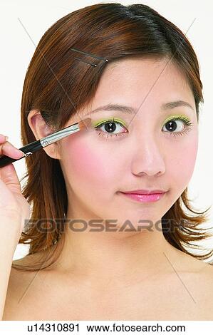 One Young Woman Only Medium Length Hair Well Being Semi Naked