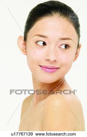 Beauty, Close-Up, Black Hair, Asian Ethnicity View Large Photo Image Stock Photo - Beauty, Close-Up, Black Hair, Asian Ethnicity. Fotosearch