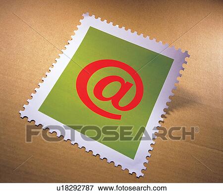 Stock Photo - at the rate of, close-up, address. Fotosearch