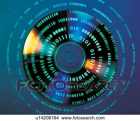 Picture - information, indoor, shine, code, disk. Fotosearch