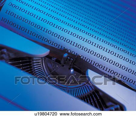 Stock Image - number, metal, machine, writing tool, typist. Fotosearch
