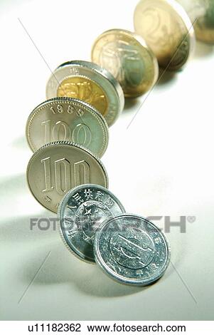 Indoor, Coin, Finance, In A Row, Money, Metal View Large Photo Image Stock Image - Indoor, Coin, Finance, In A Row, Money, Metal. Fotosearch