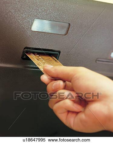 Stock Photography - atm, bank, atm card, account. Fotosearch