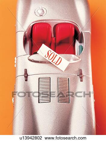Stock Image - model, exchange, object, indoor, old fashioned, two seater, convertible. Fotosearch
