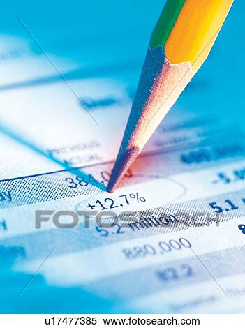 Stock Photography - paper, pencil, information, risk, document, indoor. Fotosearch